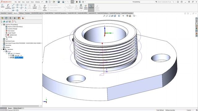 SolidCAM LIVE - Thread Milling смотреть онлайн