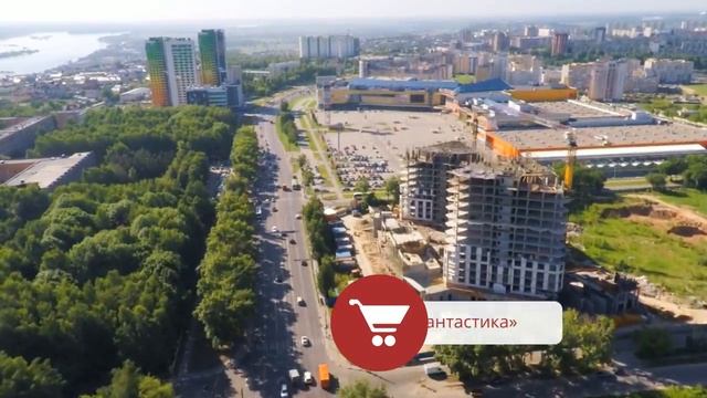 пл. Минина - ЖК "Красная Поляна" | Видео с квадрокоптера смотреть онлайн
