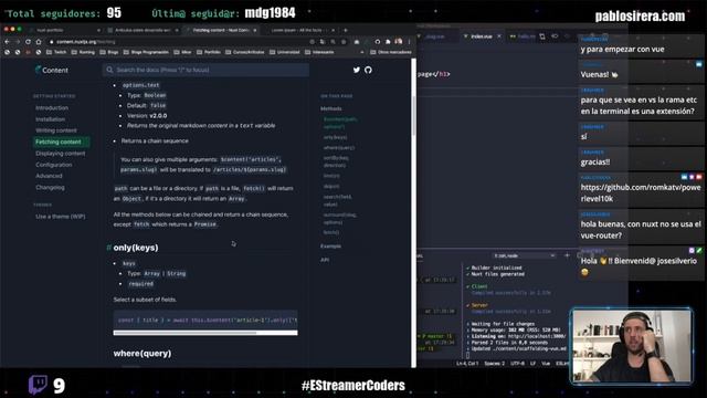 Migrar aplicación VUE a NUXT usando Nuxt Content && Q&A | ? Live смотреть онлайн