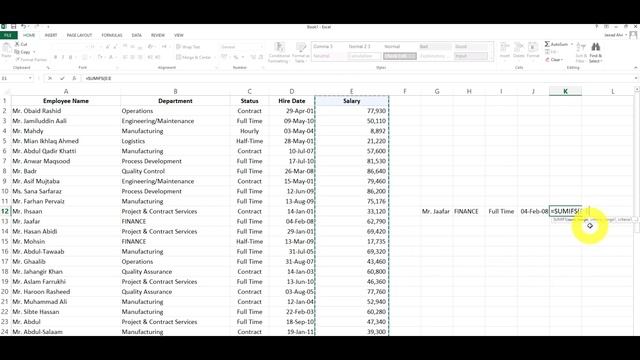 How To Use SUMIFS And SUMIF Excel Formula In English & Hindi (Multiple Criteria)