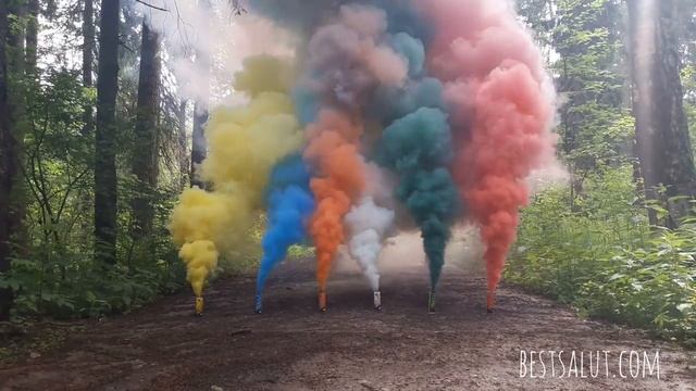 Дымовые факелы Smoke Fountain (Цветной дым Bestsalut) смотреть онлайн