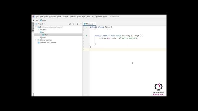 Hello World Java смотреть онлайн