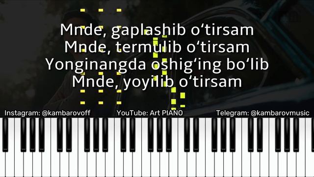 Muhamm - TABIBIM | KARAOKE • TEKST • QO'SHIQ MATNI • PIANO VERSION • MINUS | by kambarovoff смотреть онлайн