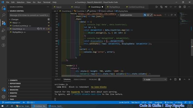 1030 - React JS - Truyền dữ liệu sang các components - Format date dùng thư viện Moment - Covid 19 смотреть онлайн