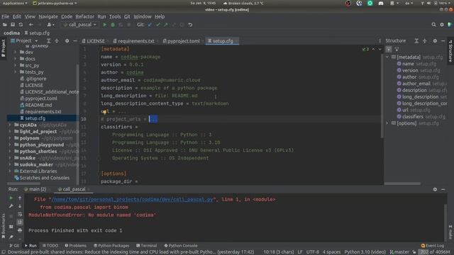 Python Pakete packen und via pip lokal installieren смотреть онлайн