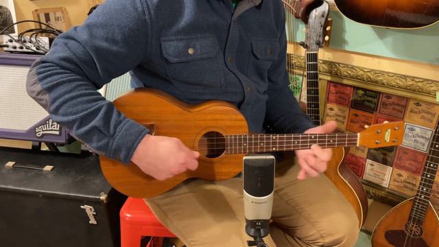 1950s Harmony baritone ukulele смотреть онлайн