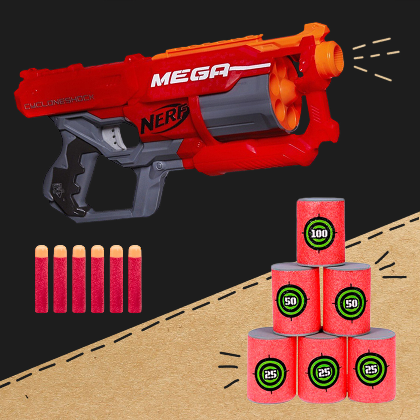 [ОБЗОР] НЕРФ МЕГА ЦИКЛОНШОК(Nerf mega cycloneshock) смотреть онлайн