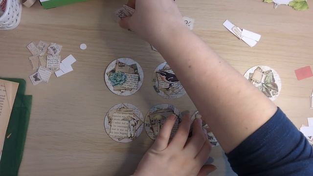 Scrappy Circle Clusters For Junk Journals ~ Using Up Circles ~ Junk Journal Embellishment Ideas смотреть онлайн