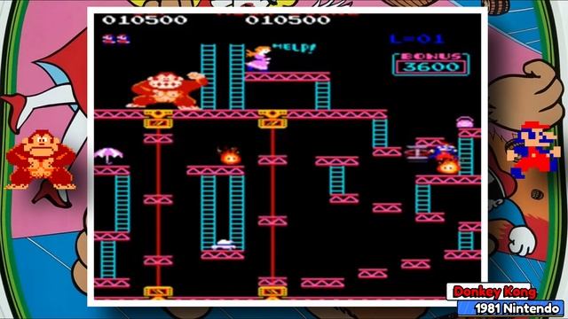 Classic Arcade Donkey Kong Walkthrough - Arcade Classics - Arcade Games смотреть онлайн
