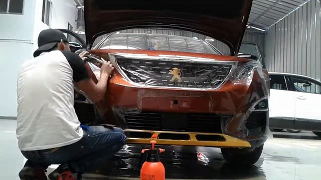 Ppf on peugeot front bumper. Part:1 смотреть онлайн