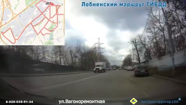 Лобненский маршрут ГИБДД. Развороты. Ноябрь 2020 г., автоинструктор Яна смотреть онлайн