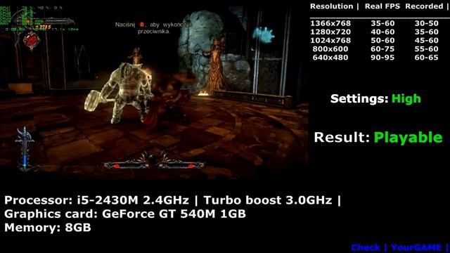 Castlevania: Lords of Shadow 2 on GeForce GT 540M |✔| смотреть онлайн