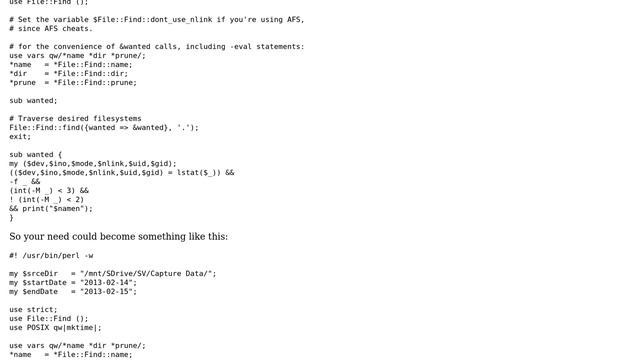 Unix & Linux: How to use the find command in Perl script? (2 Solutions!!) смотреть онлайн