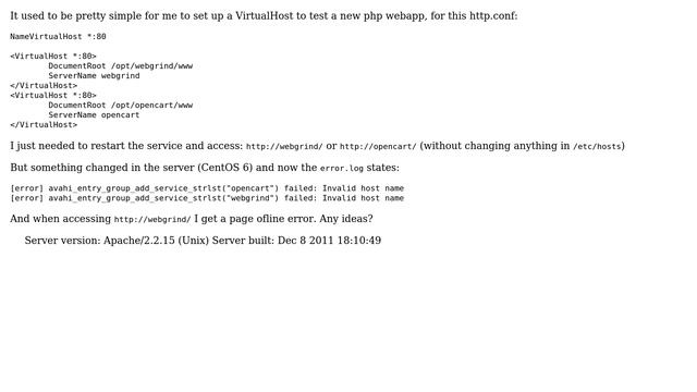 DevOps & SysAdmins: Apache VirtualHost error: Invalid host name смотреть онлайн