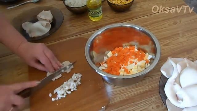 Фаршированные кальмары. Stuffed Squids. смотреть онлайн