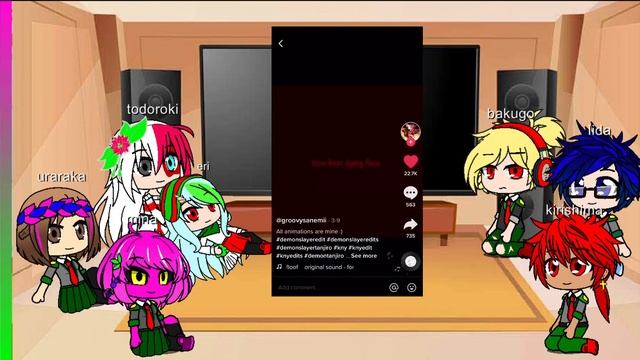 Mha 1-A class react to deku past(deku as tanjiro)(part 4/4) смотреть онлайн