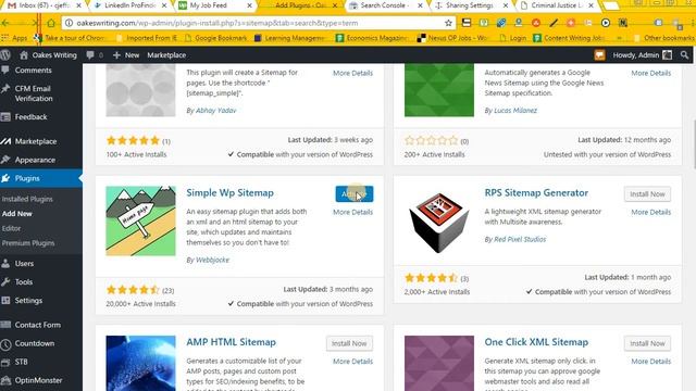 Oakes Writing - Add Sitemap Plugin to WordPress смотреть онлайн
