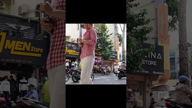 Áo sơ mi nữ caro Shojo và quần baggy trắng смотреть онлайн