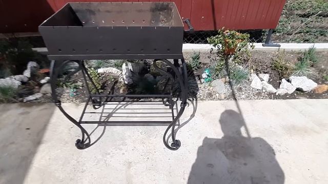 Мангал кованый с ручками колосок смотреть онлайн