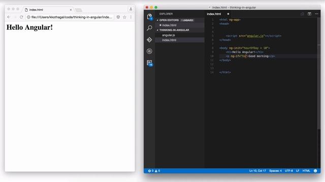 Thinking in Angular1 12 - Initializing and using variables смотреть онлайн