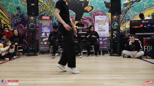 Benda Vs Valencio - B-Boy Top 16 - Midwest Open 2023 - Breaking For Gold USA - BNC смотреть онлайн
