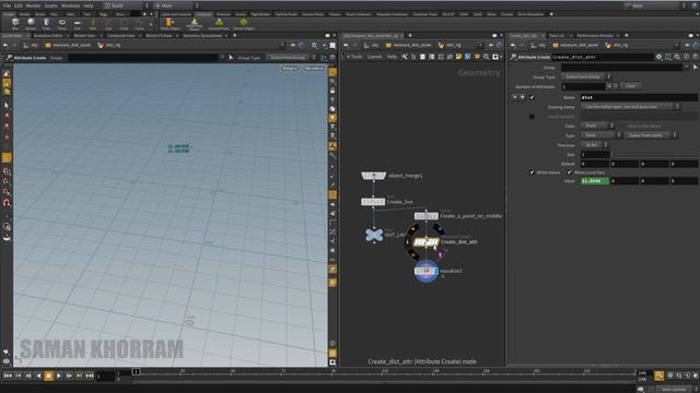 Houdini Tutorial: Creating a measure distance tool (by visualize Node) смотреть онлайн