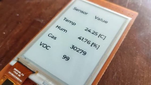 Zephyr RTOS Demo: Sensor + E-Ink Display