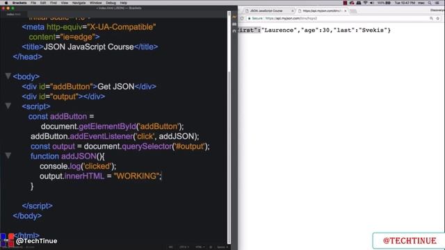 JSON Tutorial For Beginners to Advance Full Course 2022 | Tech Tinue смотреть онлайн