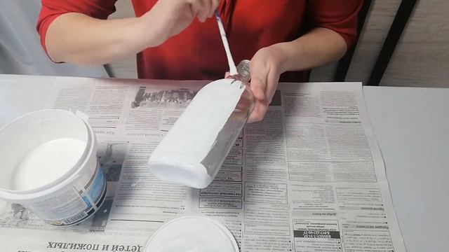 Декорирование бутылки в технике "Декупаж". 1. Подготовка бутылки. Окрашивание смотреть онлайн