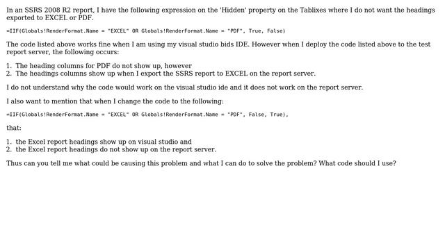 SSRS 2008 R2 excel export not work on report server смотреть онлайн