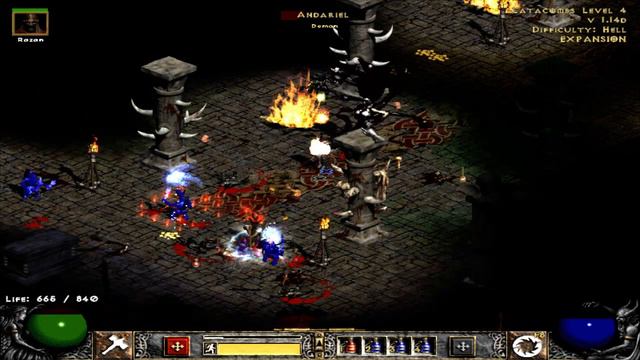 Diablo 2 - Hammerdin Vs Hell Andriel смотреть онлайн