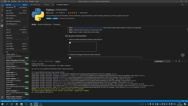 Как настроить VS Code для Python смотреть онлайн