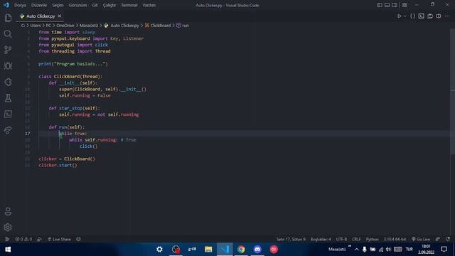 Python Auto Clicker смотреть онлайн