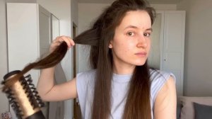 УКЛАДКА ЗА 15 МИНУТ⚡️ Фен-щетка «в деле» на пористых волосах