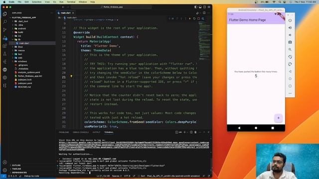 #2 Firebase Integration to Flutter | Flutter with Firebase| Flutter tutorial 2023 смотреть онлайн