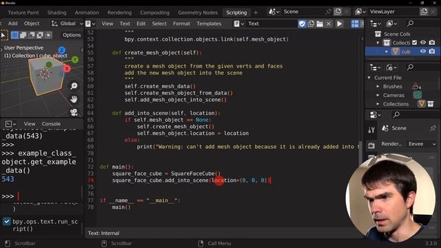 Using Python classes in Blender смотреть онлайн
