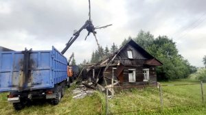 Снос старого дома за 1 день