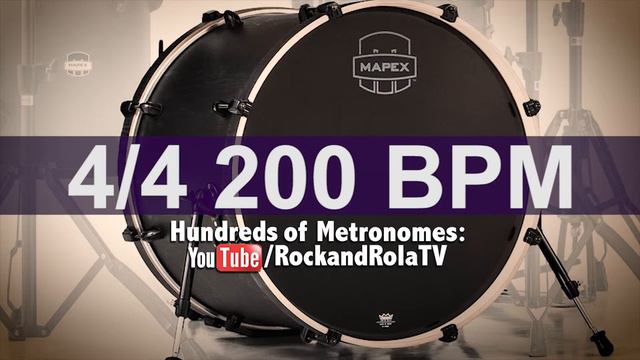 🔴 200 BPM Kick Drum Metronome смотреть онлайн