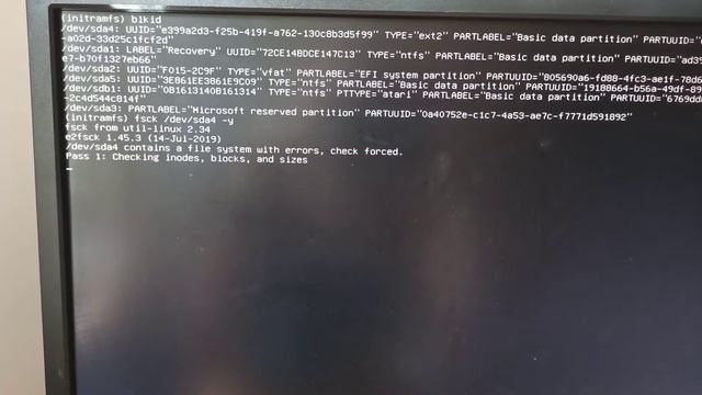 INITRAMFS ошибка при загрузке ИСПРАВЛЕНИЕ загрузчика UBUNTU смотреть онлайн