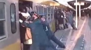 китайское метро в час пик