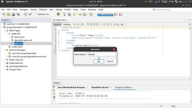netbeans, solution error when creating servlet, Upgrade web.xml (solucion error al crear servlet) смотреть онлайн