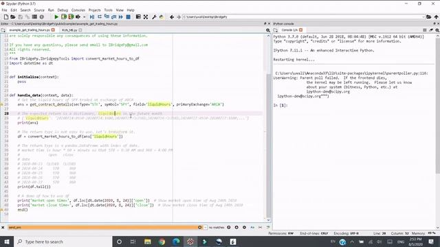 Get market time open close hours for automated algorithmic trading Python TD Ameritrade IB Robinhoo смотреть онлайн