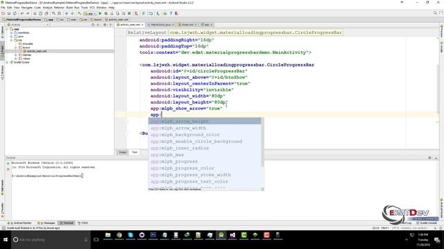 Android Studio Tutorial - Material Progress Bar смотреть онлайн