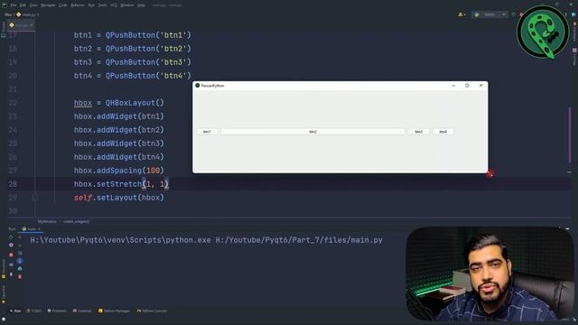 قسمت هفتم آموزش Pyqt6 (کار با لایه ها، QHBoxLayout, QVboxLayout, QGridLayout) смотреть онлайн