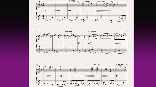 Маленький вальс 115 Little waltz Фортепиано 1 класс / Piano 1 grade смотреть онлайн