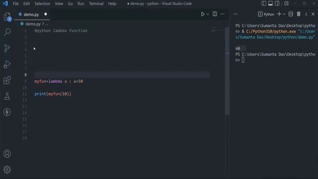 python lambda function | python tutorial смотреть онлайн