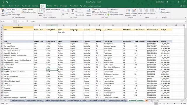 EXCEL PRO TIP: Advanced Filter Criteria смотреть онлайн