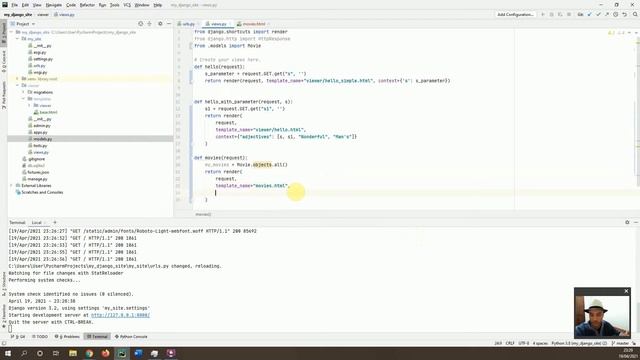 Python Django Tutorial: 9 - Templates and MVT смотреть онлайн