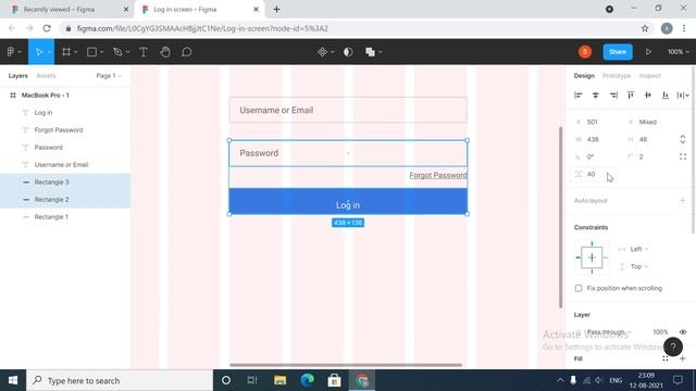 Login Screen UI Design Tutorial using Figma смотреть онлайн