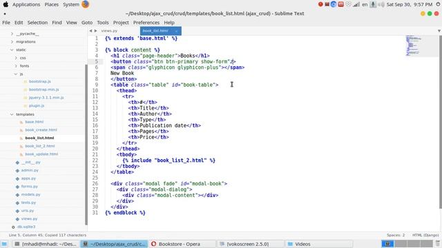 07 CRUD system using Django & Ajax Update part 2 смотреть онлайн